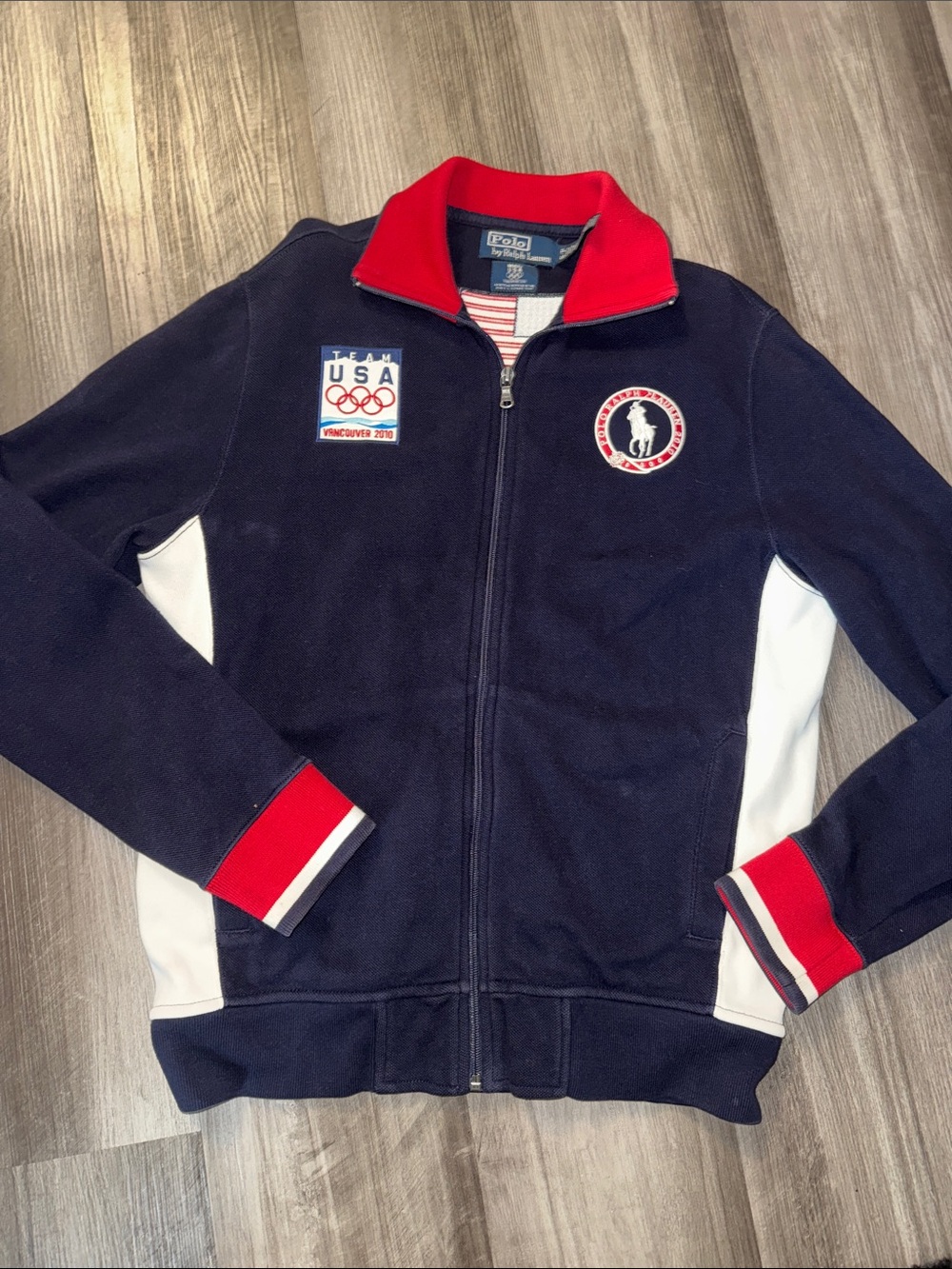 Polo Ralph Lauren Team USA Vancouver 2010 Olympic track jacket vintage small